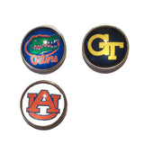 Georgia Tech, Auburn University, University of Florida Glass Snap Charms/Buttons