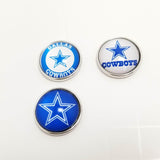 Dallas Cowboys Glass Snap Charms/Buttons