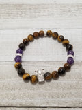 Tiger Eye Crown Bracelet