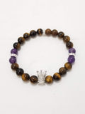 Tiger Eye Crown Bracelet