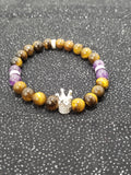 Tiger Eye Crown Bracelet