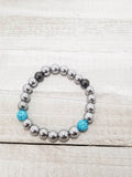 Silver & Turquoise SPARKLE Bracelet