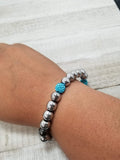Silver & Turquoise SPARKLE Bracelet
