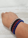 Simple Glass Bead Stretch Bracelet