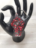 Fist Chunky Glitter Keychain