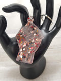 Fist Chunky Glitter Keychain