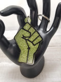 Fist Glitter Keychain