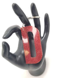 Red Letter Keychain