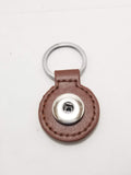 Round Snap Button Keychain