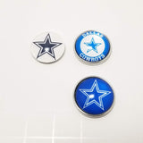 Dallas Cowboys Glass Snap Charms/Buttons