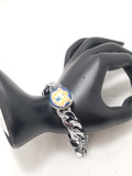 Stainless Steel Snap Button Bracelet