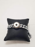 Stainless Steel Snap Button Bracelet