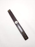 Brown Leather Snap Bracelet, Unisex Cuff Bracelet