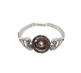 Silver Fancy Snap Bracelet