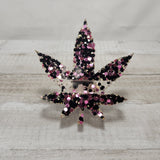 Chunky Glitter Leaf Phone Stand