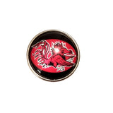 Carolina Gamecock Glass Snap Charms/Buttons