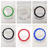 Simple Glass Bead Stretch Bracelet