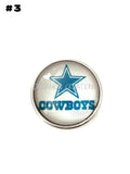 Dallas Cowboys Glass Snap Charms/Buttons