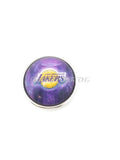 Los Angeles Lakers Glass Snap Button
