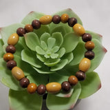 Wooden Bead Bracelet. Natural Wood Bracelet, Men's Bracelet, Unisex Bracelet, Father's Day Gift