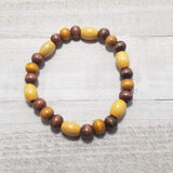 Wooden Bead Bracelet. Natural Wood Bracelet, Men's Bracelet, Unisex Bracelet, Father's Day Gift