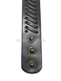 Brown Leather Snap Bracelet