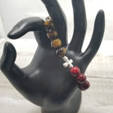 Tiger Eye Cross Bracelet