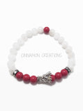 Red & White Dragon Head Bracelet