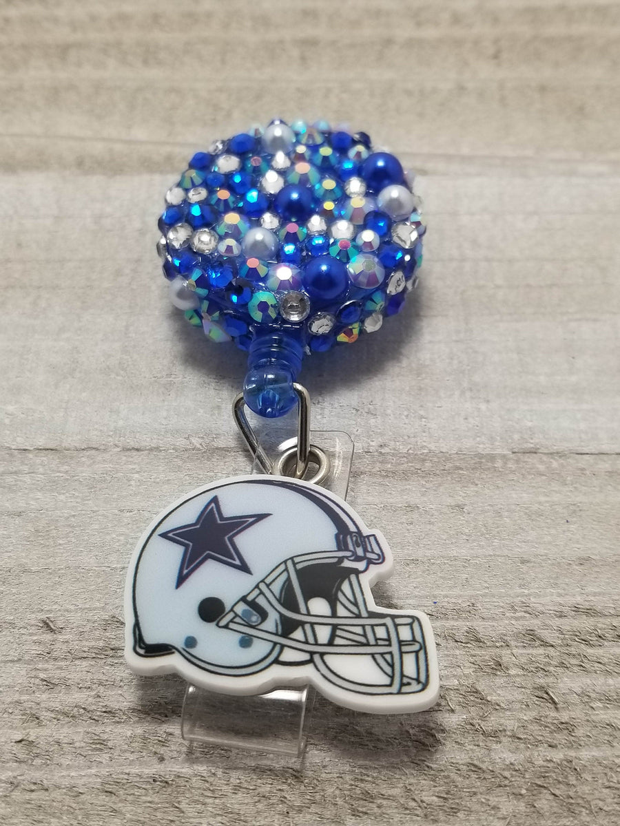 Dallas Cowboys Rhinestone Badge Reel – Shiny Sparklez