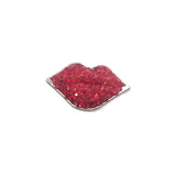 Rhinestone Sexy Lips Snap Buttons