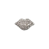 Rhinestone Sexy Lips Snap Buttons