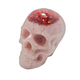Red Chunky Glitter Skull