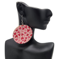 Pink Heart Earrings