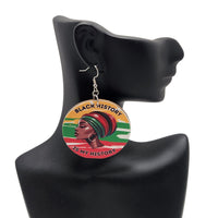 Black History Is My History Earrings