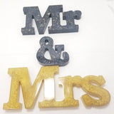 Mr. & Mrs. Resin Decor Sign