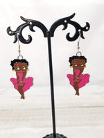 Black Betty Boop Earrings