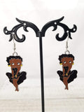 Black Betty Boop Earrings