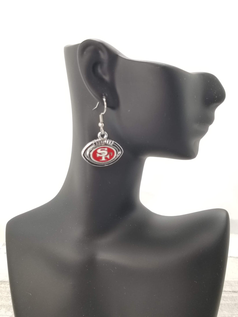 San Francisco 49ers Earrings – Shiny Sparklez