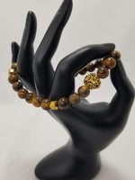 Tiger Eye Lion Head Bracelet