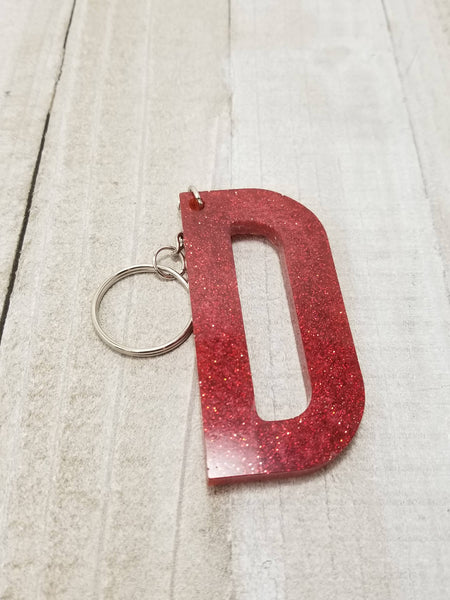 Red Letter Keychain