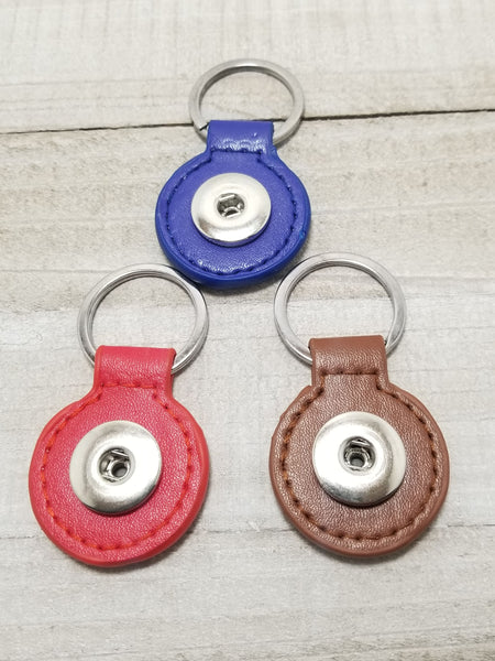Round Snap Button Keychain