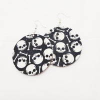 Skull Fabric Earrings