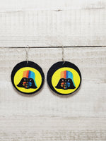 Darth Vader Fabric Earrings