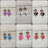 Black Betty Boop Earrings
