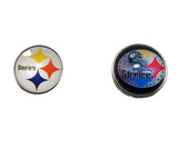 Pittsburg Steelers Glass Snap Charms/Buttons