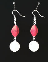 Pearl Red Earrings
