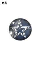 Dallas Cowboys Glass Snap Charms/Buttons