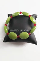 Red & Green Stretch Bracelet