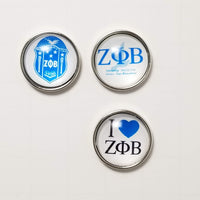 Blue & White Snap Charms/Buttons