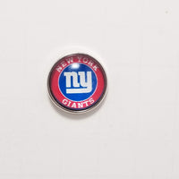 New York Giants Glass Snap Charms/Buttons